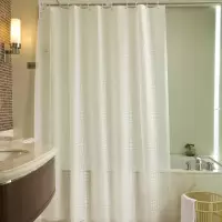 欧风防水加厚浴室浴帘可订做隔断帘帘拉帘窗帘送挂钩 三维工匠