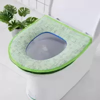 马桶坐垫大号家用拉链粘扣加大坐便器垫套圈大内径加厚特大四季型 三维工匠马桶垫