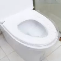 可折叠便携式坐便器卫生护套仿硅胶软胶垫子防水通用马桶垫坐垫 三维工匠