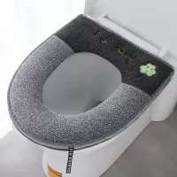 2个装 马桶坐垫加厚马桶垫家用毛绒冬季拉链坐便套马桶套防水通用 三维工匠