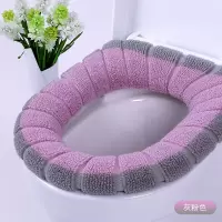 马桶套马桶坐垫圈通用双色坐便套坐便器冬季毛绒马桶垫四季家用套 三维工匠
