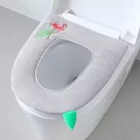 马桶坐垫四季家用马桶贴圈坐便器垫圈坐便套毛绒冬季马桶套粘贴垫 三维工匠马桶垫