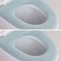 马桶垫加厚加绒保暖坐垫冬季家用两件套装厕所通用可水洗坐便器垫 三维工匠