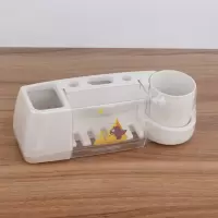 牙刷架吸壁式牙膏盒刷牙杯套装创意漱口杯洗漱牙具挂壁吸盘卫生间 三维工匠