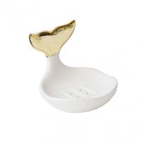 香皂盒北欧ins 现代简约时尚陶瓷复古卫浴装饰肥皂托首饰戒指架 三维工匠