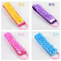 搓澡巾拉背条长条带浴花成人加厚强力磨砂后背两用洗澡巾搓澡 三维工匠浴球