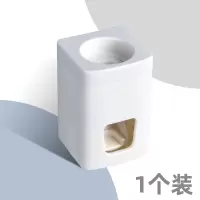 全自动挤牙膏器套装免打孔壁挂牙膏牙刷置物架牙膏懒人挤压 三维工匠 极简白2个装[壁挂免打孔]牙刷架