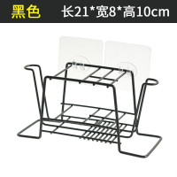 家用铁艺牙刷置物架卫生间漱口杯收纳架创意壁挂牙具挂架牙刷架 三维工匠 白色