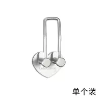 洗手间浴室不锈钢牙刷置物架免打孔牙杯架牙具架漱口杯架挂牙刷架 三维工匠 单个装