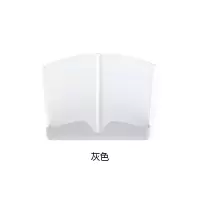 卫生间洗漱台置物架壁挂放梳子洗漱用品浴室架子免打孔牙膏置物架 三维工匠 灰色牙刷架