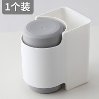 放口杯的架子免打孔壁挂式放牙缸架卫生间吸壁式牙刷架漱口杯架 三维工匠 淡粉色1套,含2个洗漱杯(单身/情侣)