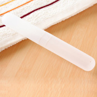 12个装创意卡通旅行便携式牙刷盒牙刷架收纳盒浴室牙具保护套 三维工匠 粉色(12个装)