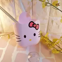 两用可挂可吸可爱卡通猫猫牙刷架杂物筒收纳桶多用途收纳架置物架 三维工匠 向日葵小鱼DIY收纳