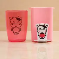 牙刷架洗漱套装创意吸盘壁挂漱口杯牙刷杯吸壁式牙膏牙具刷牙杯 三维工匠 青蛙