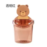 创意卫生间置物架免打孔浴室洗漱台吸壁挂式梳子牙膏牙刷收纳架 三维工匠 黄色+万毛牙刷2支牙刷架