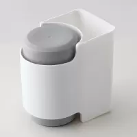 卫生间牙刷置物架套装牙具牙缸架壁挂式漱口牙膏刷牙杯架挂墙牙杯 三维工匠 粉色(含两个杯子)牙刷架