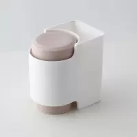 家用漱口杯刷牙杯简约洗漱杯情侣一对牙刷杯套装创意便携牙缸牙桶 三维工匠 双人淡灰