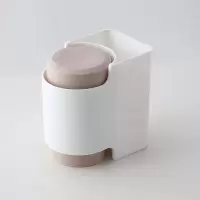 家用漱口杯刷牙杯简约洗漱杯情侣一对牙刷杯套装创意便携牙缸牙桶 三维工匠 双人淡粉