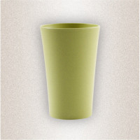 创意稻壳漱口杯家庭情侣牙刷杯简约塑料牙缸套装大小杯 三维工匠 蓝色小号洗漱杯
