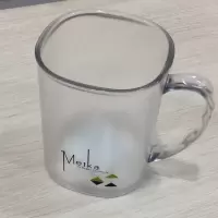 加厚塑料洗漱杯简约情侣水杯浴室牙刷杯子家用磨砂漱口杯方形 三维工匠