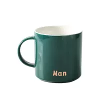 陶瓷情侣漱口杯一对刷牙杯创意洗漱杯简约家用套装牙刷杯牙缸杯子 三维工匠 Madam木绿洗漱杯