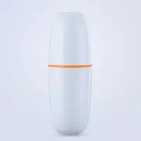 网红款旅行牙刷收纳盒漱口杯牙刷杯牙杯简约家用套装情侣便携一对 三维工匠 [白色]洗漱杯