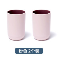 创意洗漱口杯家用刷牙杯子情侣套装北欧式涑牙缸可爱简约牙刷杯 三维工匠 浅灰+浅蓝[2个装]洗漱杯