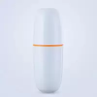 网红款旅行牙刷收纳盒漱口杯牙刷杯牙杯简约家用套装情侣便携一对 三维工匠 [浅粉]洗漱杯