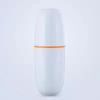 网红款旅行牙刷收纳盒漱口杯牙刷杯牙杯简约家用套装情侣便携一对 三维工匠 [浅蓝]洗漱杯