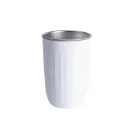 304不锈钢简约漱口杯一对情侣刷牙杯子牙桶创意学生洗漱杯牙刷杯 三维工匠 白色
