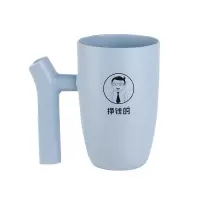 北欧小麦秸秆洗漱口杯子情侣水杯牙缸亲子杯涑口杯刷牙杯家庭套装 三维工匠 挣钱的洗漱杯