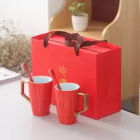 刷牙杯漱口杯牙杯洗漱杯结婚情侣杯子一对红色送闺蜜套装 三维工匠 055模板19[备注名称/日期]送牙刷