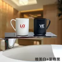 创意洗漱口杯家用刷牙杯子简约牙缸套装情侣一对漱口杯可爱牙刷杯 三维工匠 唯+至尊黑(love杯)洗漱杯