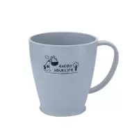 小麦秸秆刷牙杯漱口杯情侣家用宝宝卡通可爱牙刷杯子牙缸套装 三维工匠 粉色+米色洗漱杯