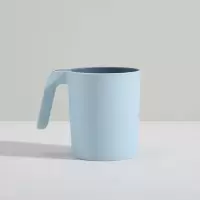 北欧创意洗漱口杯家用牙刷杯刷牙杯子情侣套装韩国涑牙缸可爱简约 三维工匠 深蓝+浅肉洗漱杯
