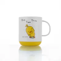 网红鸭儿童漱口杯卡通防摔可爱家用牙刷杯浴室洗漱杯子塑料卫生间 三维工匠 洗漱杯网红鸭2个装图案随机