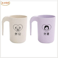 牙刷杯北欧家庭刷牙杯套装三口组合装欧式塑料缸溂口刷牙缸家庭装 三维工匠 [三口之家]爸爸妈妈宝贝洗漱杯