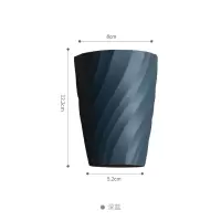 洗漱刷牙杯漱口家用简约牙刷杯情侣涑口杯子北欧创意儿童网红款 三维工匠 深蓝色洗漱杯