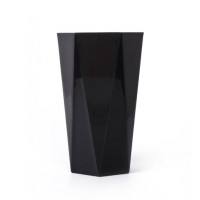 漱口杯刷牙杯子防滑牙缸几何洗漱杯简约可爱情侣套装男女小麦水杯 三维工匠 黑色+白色两只装(送牙刷两支)