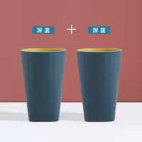 刷牙杯子洗漱杯口杯简约家用牙刷杯漱口杯创意牙缸杯韩版韩国 三维工匠 浅肉+灰白