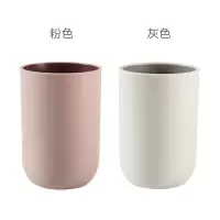 漱口杯家用简约刷牙杯创意情侣一对牙刷杯套装创意便携牙缸牙桶 三维工匠 浅蓝+粉色洗漱杯