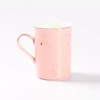 漱口杯北欧ins风 猫咪情侣陶瓷杯漱口简约漱口杯刷牙洗漱杯带托盘 三维工匠 猫咪绿杯+粉杯陶瓷盘