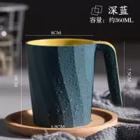 简约漱口杯家用创意可爱刷牙杯学生牙刷杯情侣旅行便携洗漱杯口杯 三维工匠 灰白色