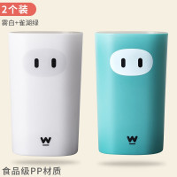 刷牙杯家用简约情侣漱口杯创意网红ins风北欧可爱洗漱牙缸一家人 三维工匠 1个装[雾白]洗漱杯