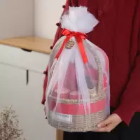 结婚洗漱杯套装情侣牙刷杯一对刷牙杯大红色礼盒套装陪嫁用品 三维工匠 [杯子需要刻字的请联系客服]