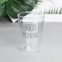 简约洗漱口杯家用刷牙杯子创意ins风涑牙缸杯套装一对情侣牙刷杯 三维工匠 带柄2个装(白色+白色logo)洗漱杯