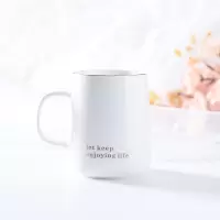 牙刷杯情侣漱口杯陶瓷一对家用刷牙杯子创意洗漱杯套装简约牙缸杯 三维工匠 大肚小白杯