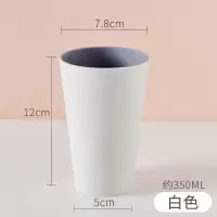 洗漱杯家用简约刷牙杯套装创意便携牙缸牙桶漱口杯情侣一对牙刷杯 三维工匠 北欧灰白