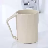 麦秸秆刷牙杯情侣洗漱杯家用塑料漱口杯学生牙杯一对创意牙缸刻字 三维工匠 绿色1个杯子