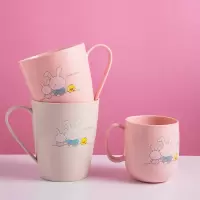 儿童洗漱杯创意卡通可爱宝宝牙缸杯家用情侣简约洗漱口杯牙刷杯子 三维工匠 大人款粉色